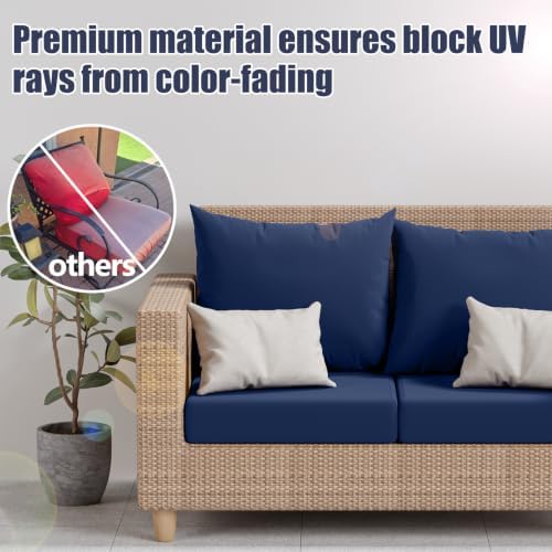 Large Patio Outdoor Cushion Covers, Stretch Couch Chair Furniture Slipcover