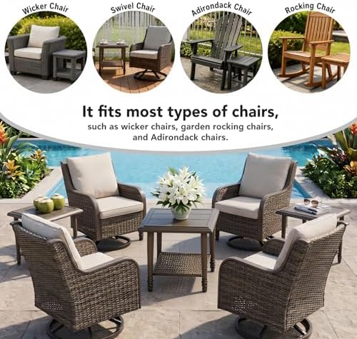 3 PCS Outdoor Chair Covers Waterproof, Patio Chair Covers Waterproof & Wi...