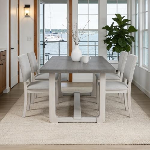 leovanni Rectangle Dining Table Set of 4, 48" Rectangle Kitchen Table an...