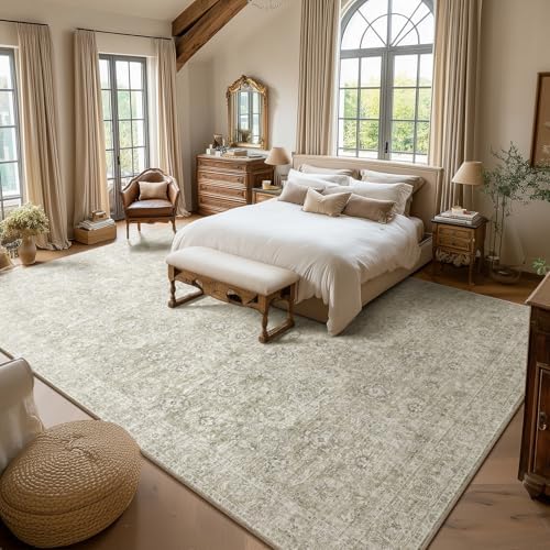Machine Washable Rugs for Living Room: 10x14 Area Rugs for Bedroom