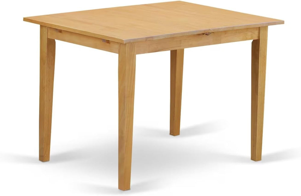 East West Furniture NOPO5-OAK-W 5 Piece Dinette Set for 4 Includes a Rectangl...