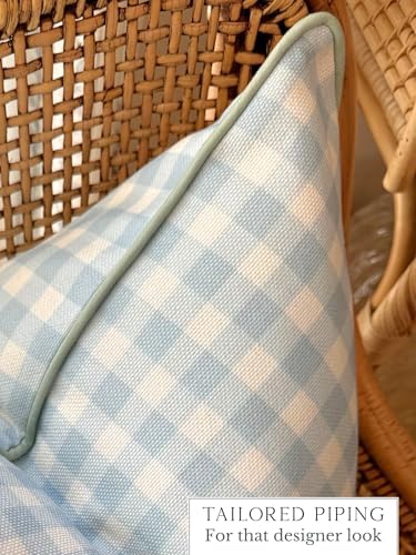 Jillien Harbor “The Charlie” Decorative Pillow Cover – Blue and White Accent ...