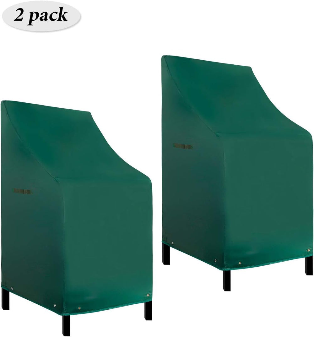 RosieLily High Back Patio Chair Covers Waterproof Heavy Duty Stackable Outdoo...