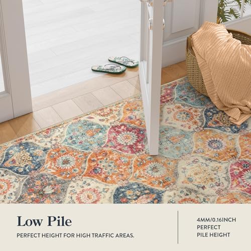 Lahome Moroccan Trellis Washable Runner Rug, 2x6 Kitchen Runners for Hallways...