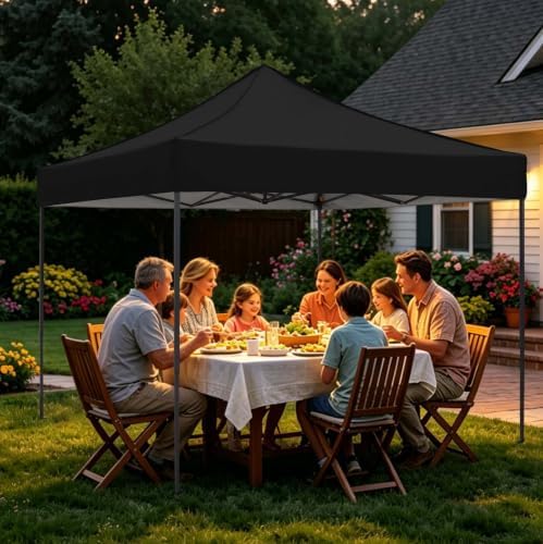 10x10 Pop up Canopy Tent with Sidewalls,Heavy Duty Waterproof Sun Shade Canop...