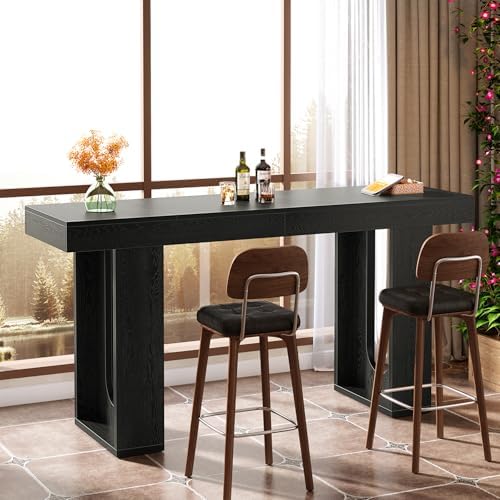 Tribesigns 70.9-Inch Extra Long Bar Table, Modern Counter Height Pub Table, R...