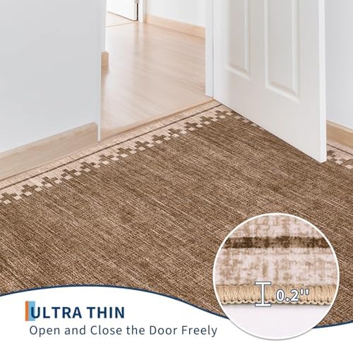 GarveeHome Living Room Rug 4x6 Washable Cross Bordered Soft Throw Carpet