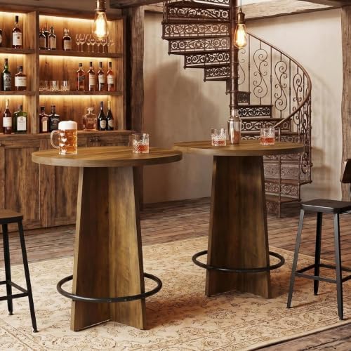 Tribesigns Round Bar Table