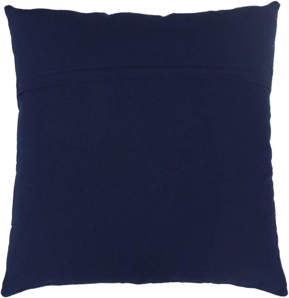 Trade Star 100% Cotton Handloomed Mudcloth Cushion Cover Indigo Hand Block Pr...