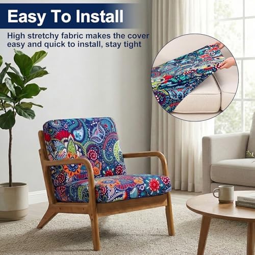 Smiry Waterproof Patio Cushion Covers, Stretch Outdoor Furniture Covers