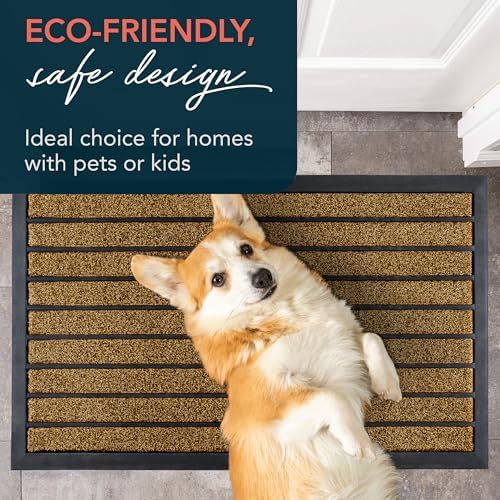 ubdyo Extra Durable Door Mat Outside Entrance (32" x 20", Bright Br...