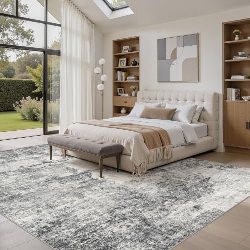 DMOYEST 10x14 Area Rug for Living Room Washable Abstract Indoor Carpet