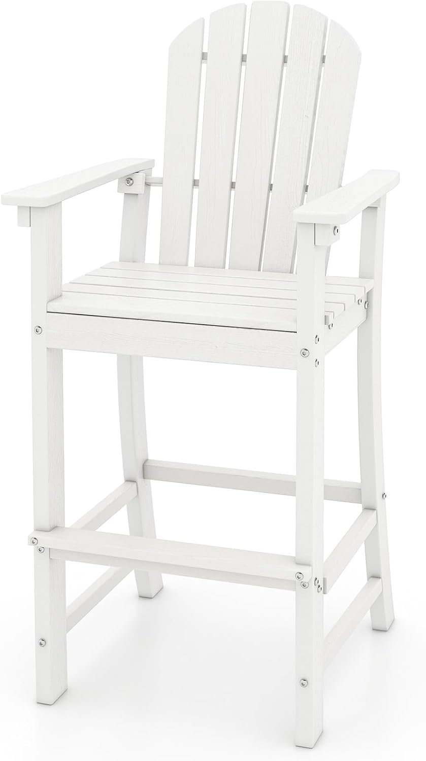 ORALNER Tall Adirondack Chairs, Outdoor High Back Balcony Chair, Weather Resi...