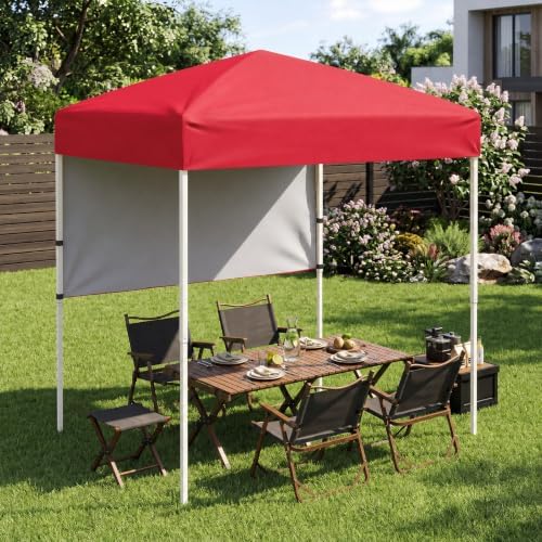 Goplus 6 x 4 FT Pop Up Easy Setup Canopy Tent (Red)