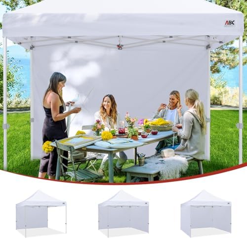 ABCCANOPY Instant Canopy SunWall 10x20 FT No Frame or Top, White