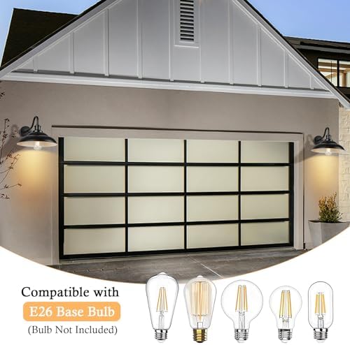 Outdoor Barn Light, 12'' Farmhouse Exterior Wall Mount Light, Outdoor...