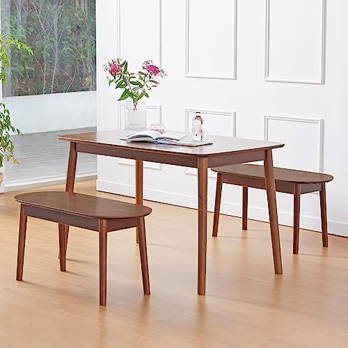 Livinia Aslan 47" Malaysian Oak Rectangular Wooden Dining Table/Solid Wo...