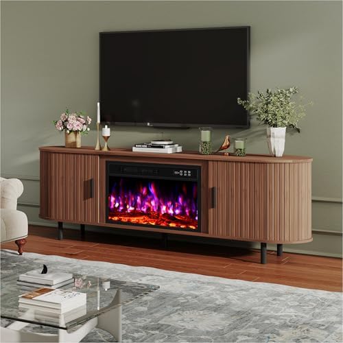 65" Fireplace TV Stand Electric Entertainment Center for TV Up to 75&quo...