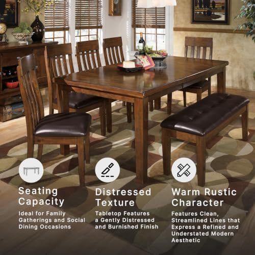 Signature Design by Ashley Ralene Wood Extendable Dining Table, Brown