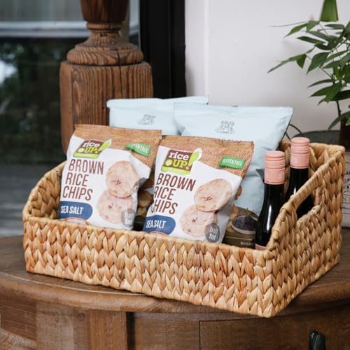 Pantry Baskets and Organizers, Large Wicker Baskets for Shelves, Handwoven La...