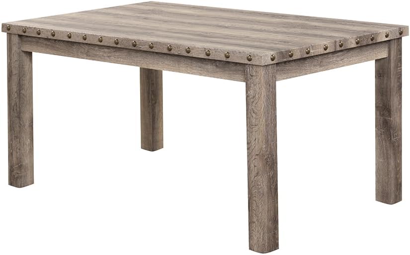 Modern Fort 5-Piece Farmhouse Dining Table Set for 4, 60" Rectangular Wo...