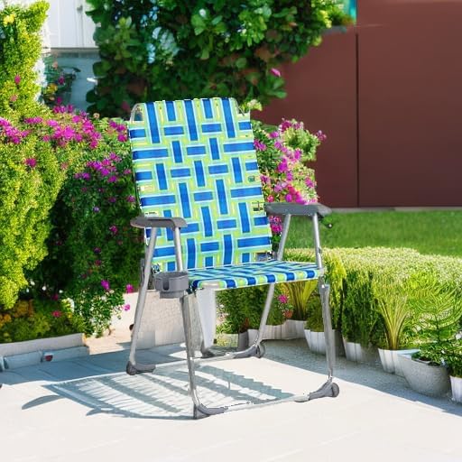 VINGLI Aluminum Patio Lawn Chairs Folding Set of 2 with Detachable Cup Holder...