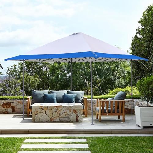 Blue 13x13 FT Replacement Canopy Cover with Air Vent Silver Coated