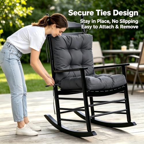 QILLOWAY Outdoor Chair Cushion for Patio Furniture, Waterproof Patio Cushions...