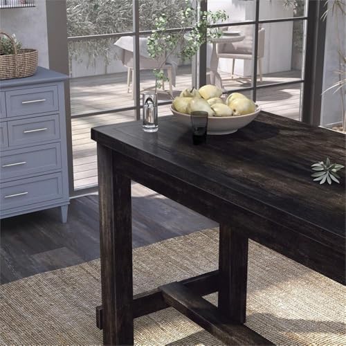 HOMES: Inside + Out Antique Black Greggory Rustic Bar Table