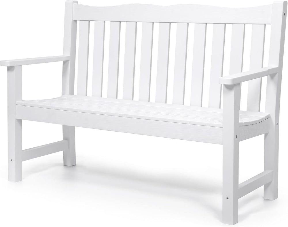 Stoog 2-Person Outdoor Bench with 800 lbs Capacity, Never Fade or Rot