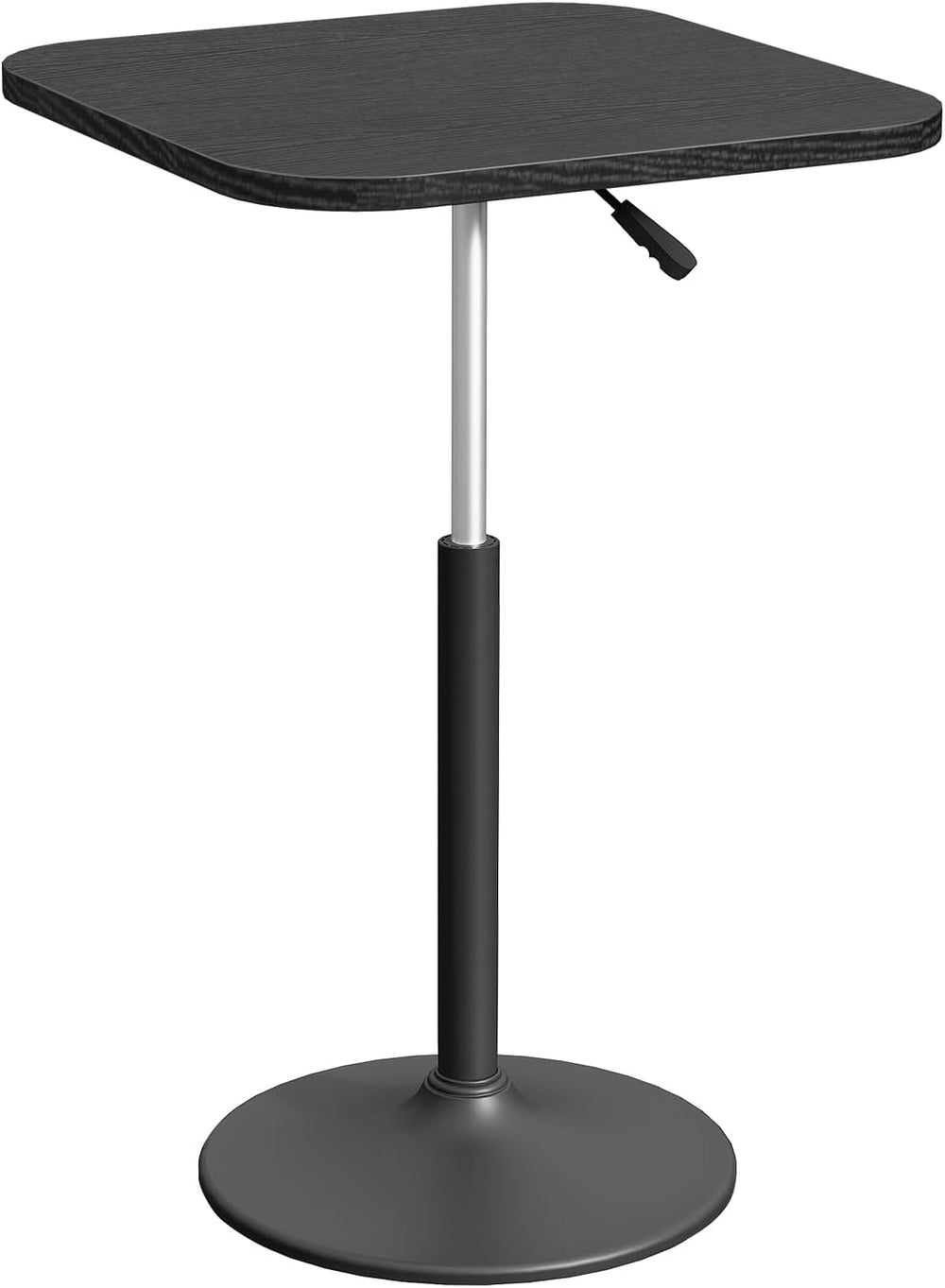MAHANCRIS Bar Table, Height-Adjustable Pub Table 26.8-36.2 Inches, Cocktail T...