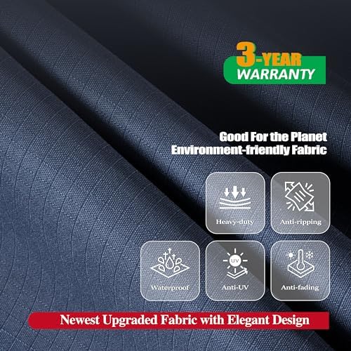 F&J Outdoors Patio Chair Covers, Grey, 40" W x 40" D x 36"...