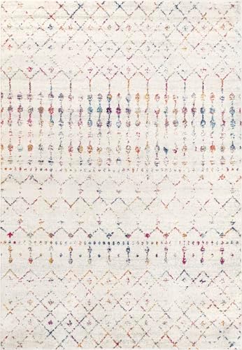 nuLOOM Blythe Light Multicolor Trellis Power Loomed Area Rug, 9' x 12'