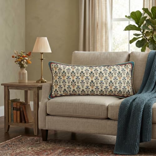 patdrea French Vintage Linen Throw Pillow Cover,12"x28",Set of 2-We...