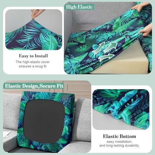 8Pcs Patio Cushion Covers Stretch Outdoor Furniture Protector Slipcovers