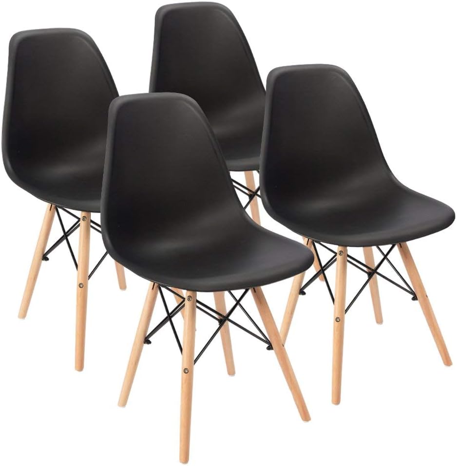 Furmax Modern Style Dining Chair Mid Century Modern DSW Chair, Shell Lounge P...