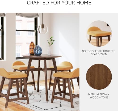 Signature Design by Ashley Lyncott Contemporary 24.25' Seat Height Counte...