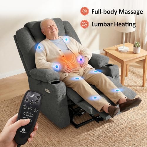 MCombo Power Lift Recliner Chair for Elderly R7510(Grey, Large-Wide)