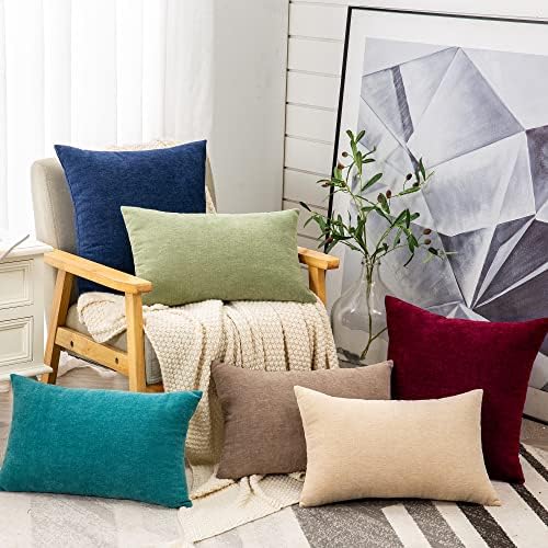 GAWAMAY Decorative Square Throw Pillow Covers 18"x18" Inch Set of 4...