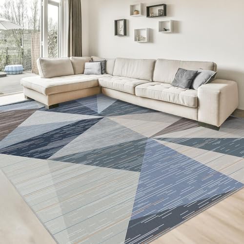 HOMFINE Washable Modern Area Rug - Geometric Style 5x7 Rugs for Living Room, ...