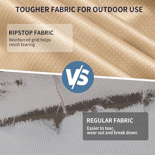 X-Large Heavy Duty Outdoor Chair Covers Waterproof, 43 x 42 x 42 in, Beige