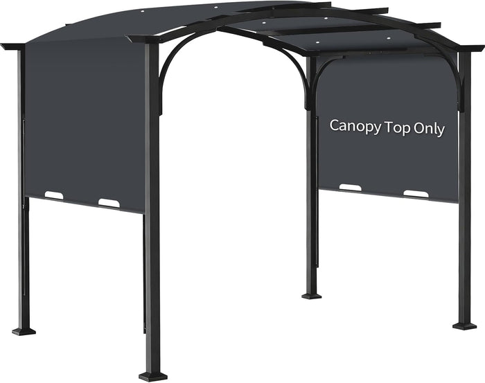 slashome 200 x 103 Pergola Replacement Canopy, Fits L-PG152PST-B, Dark Gray