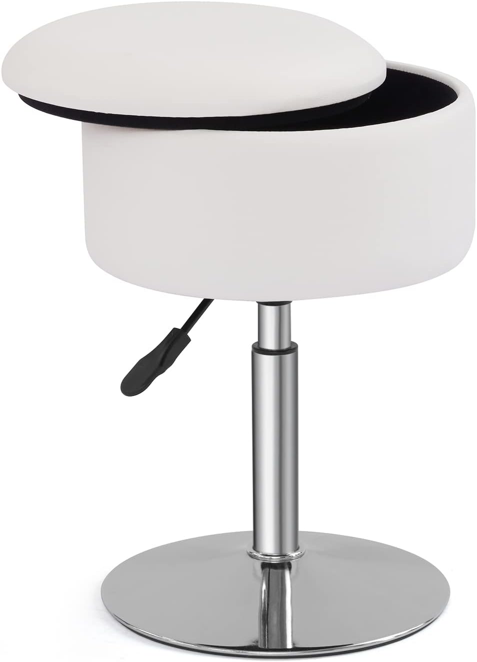 Adjustable Vanity Stool with Storage Swivel Vanity Chair Makeup