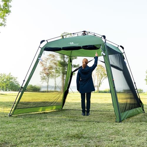 Pop Up Screen House Gazebo 8.2'x8.2'x75'' – Instant Portable ...