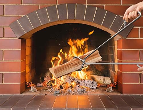 Skyflame Stainless Steel Firewood Log Claw Grabber, 36 Inch Long