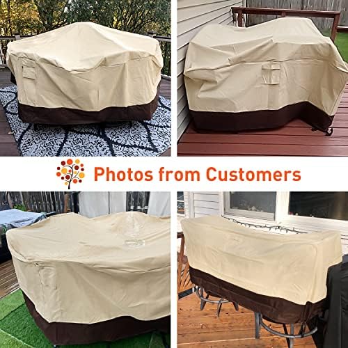 Arcedo Waterproof Patio Bistro Cover, 80"L x 32"W x 30"H, Beig...