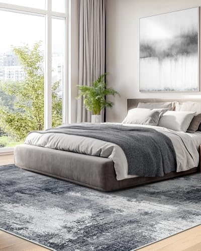 AMADA HOMEFURNISHING 8x10 Area Rug for Living Room, Modern Abstract Rug with ...