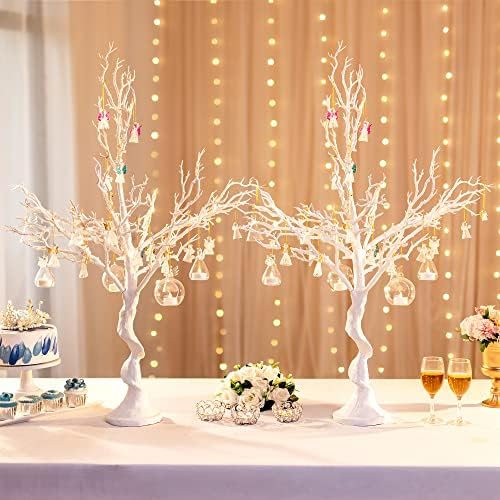 Sziqiqi White Artificial Trees for Wedding Party Decoration Fake Tree Indoor ...