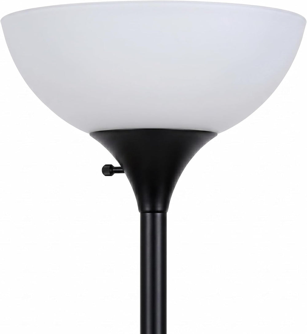 Brightech Sky Dome Double LED Floor Lamp, Torchiere Super Bright Floor Lamp w...
