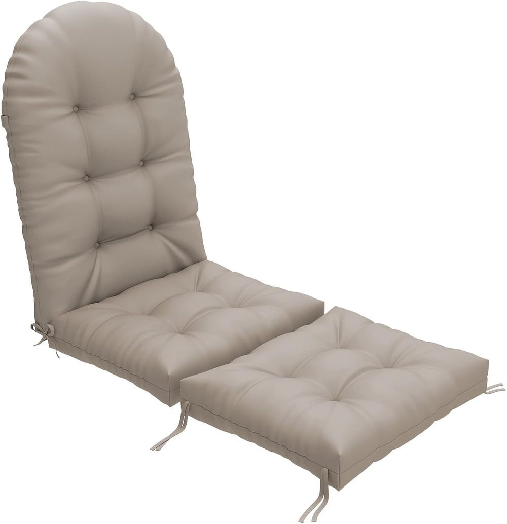 Outdoor Adirondack Chair Cushion 44x19x4 Inch, Beige